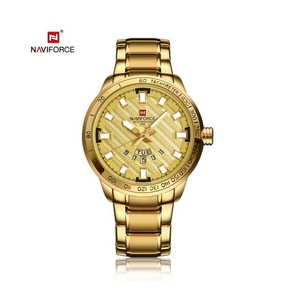 

Мужские наручные часы (NF9090 All Gold) Naviforce 45 мм Золотой