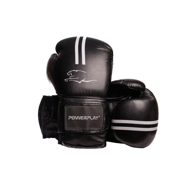 

Боксерские перчатки (PP-3016) PowerPlay 12 унций Черно-белый
