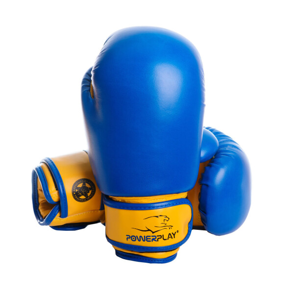 

Боксерские перчатки (PP-3004JR) PowerPlay 8 унций Сине-желтый