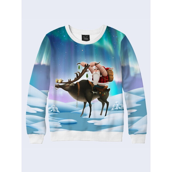 

Мужской свитшот Santa on a deer (26146) Vilno L