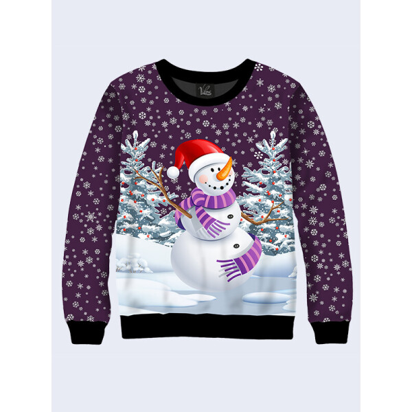 

Мужской свитшот Cheerful snowman (26154) Vilno M