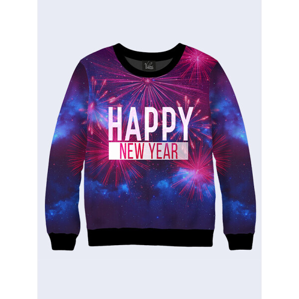 

Мужской свитшот Happy New Year fireworks (26166) Vilno M