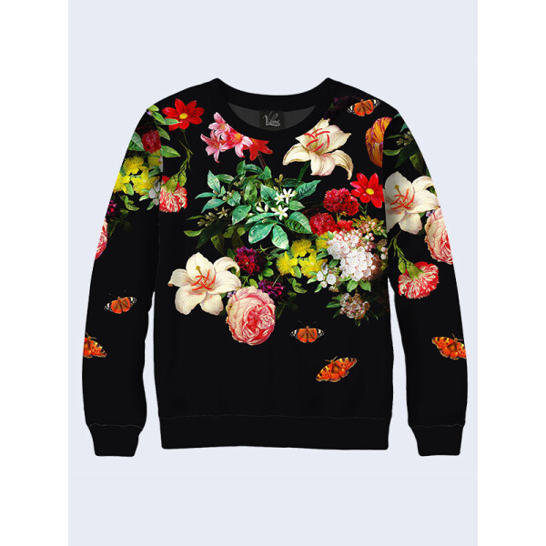 

Женский свитшот Butterflies on flowers (10196) Vilno XS (42)