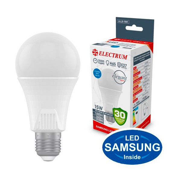 

Лампа светодиодная Electrum A65 15W PA LS-33DS Elegant E27 4000K DIM 3 уровня яркости (A-LS-1941)