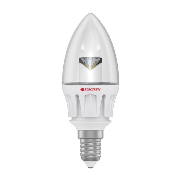 

Лампа светодиодная Electrum С37 5W GL LC-6 E14 3000K Rf 400lm (A-LC-0417)