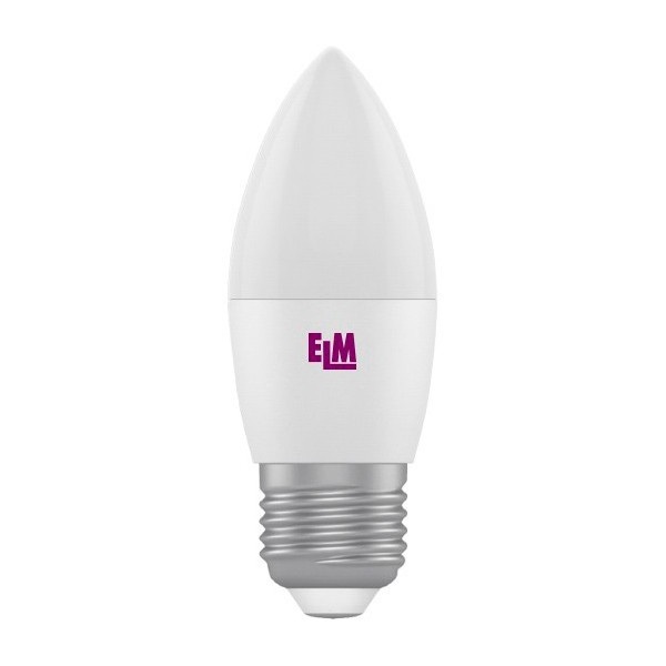 

Лампа светодиодная ELM С37 5W PA10L E27 3000K 370lm (18-0070)