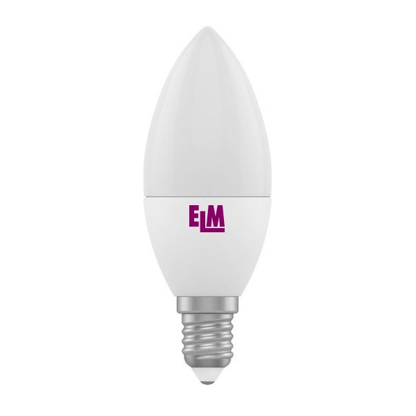 

Лампа светодиодная ELM С37 6W PA10L E14 4000K 500lm (18-0129)