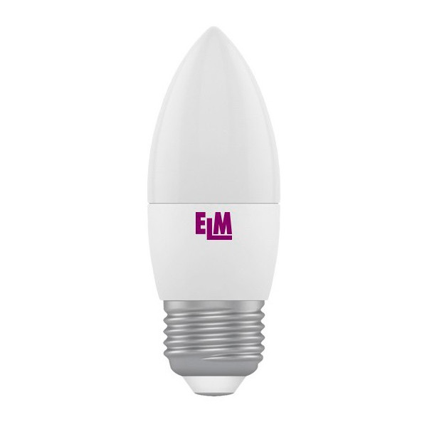 

Лампа светодиодная ELM С37 6W PA10L E27 4000K 500lm (18-0131)