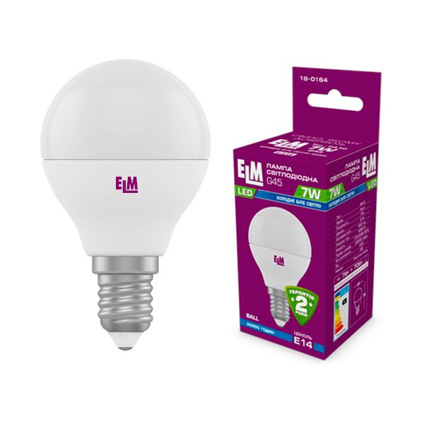 

Лампа светодиодная ELM PA10 7W E14 4000K (18-0164)
