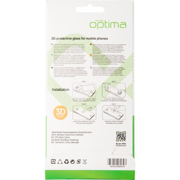

Защитное стекло Optima 3D for Huawei Honor Play 3 Black