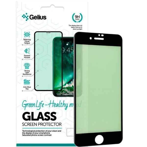 

Защитное стекло Gelius Green Life for iPhone SE (2020) Black