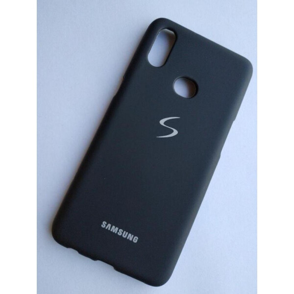 

Чехол Silicone Case Full Microfiber для Samsung Galaxy A10S A107 Черный