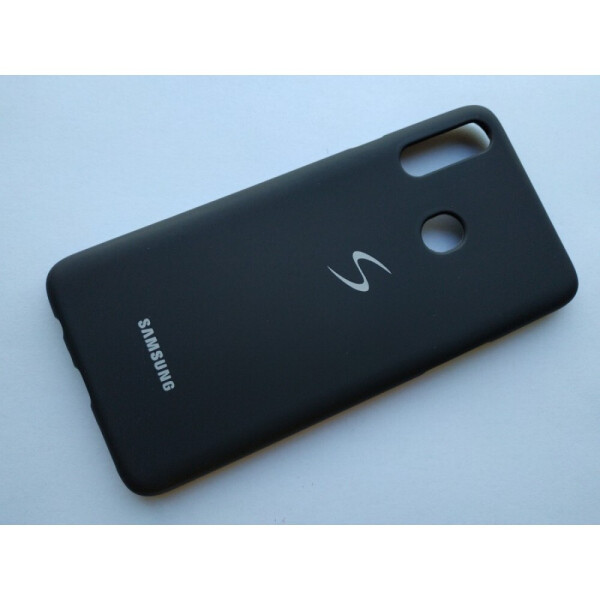 

Чехол Silicone Case Full Microfiber для Samsung Galaxy A20S A207 Черный