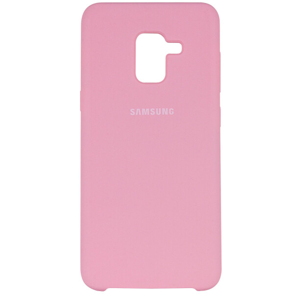 

Чехол Silicone Cover Logo for Samsung Galaxy A8 2018 Pink