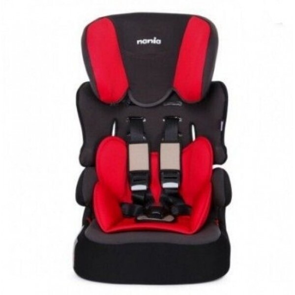 

Автокресло детское Nania BeLine SP 1-2-3 type L7 Франция Черное с красными вставками
