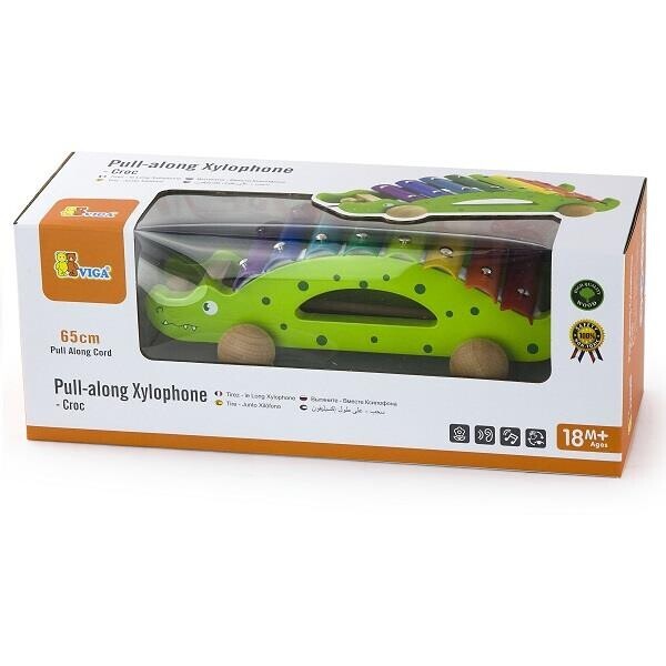 

Игрушка-каталка Viga Toys Крокодил (50342)