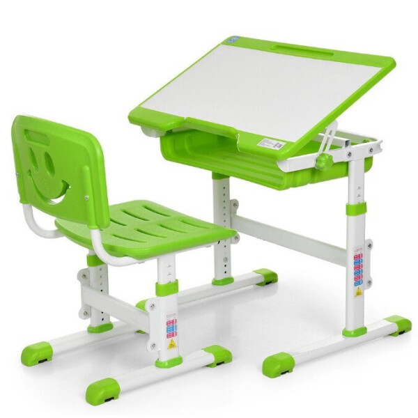 

Парта детская со стульчиком Растишка с регулировкой положений высоты и наклона Bambi M 3230-8 зелёная