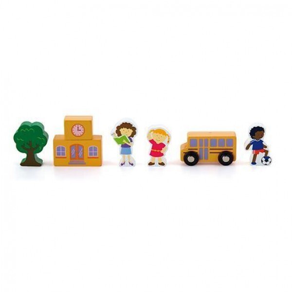 

Доп. набор к ж/д Viga Toys Школа (50816)