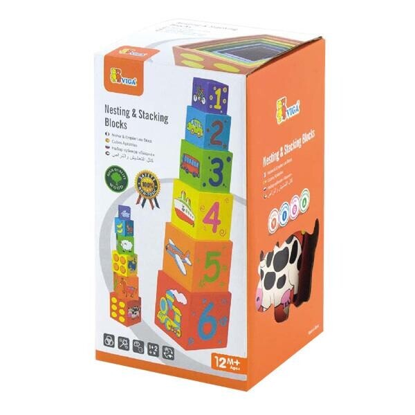 

Набор кубиков Viga Toys Пирамидка (59461)