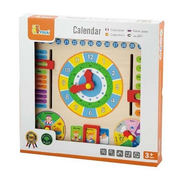 

Игрушка Viga Toys Часы и календарь (59872)