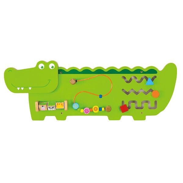 

Настенная игрушка бизиборд Viga Toys Крокодил (50469)