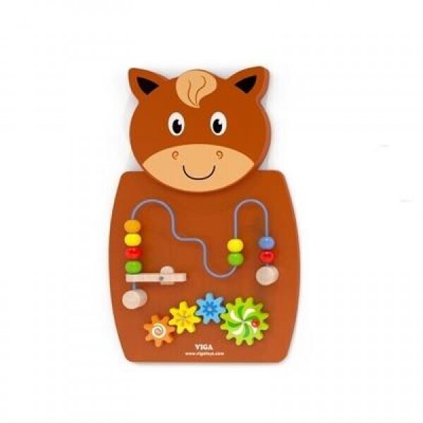 

Игрушка настенная бизиборд Viga Toys Лошадь с лабиринтом (50678)