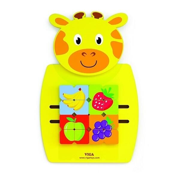 

Игрушка настенная Viga Toys Жираф с фруктами (50680)