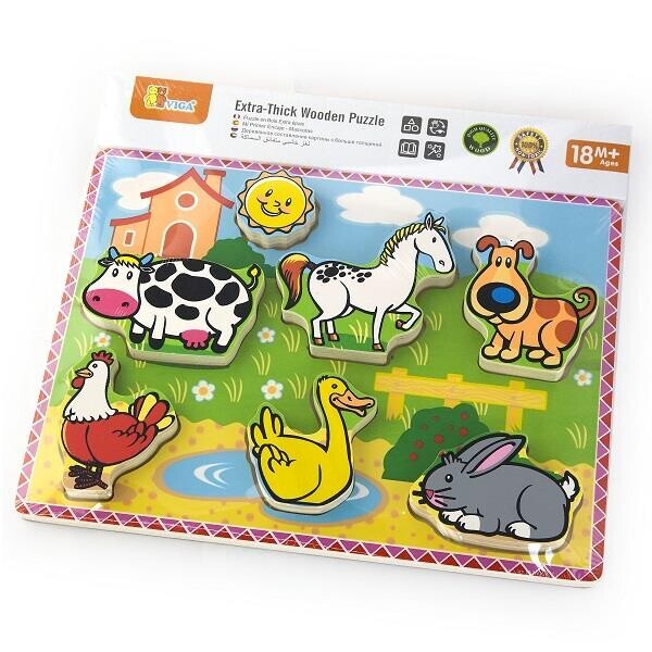 

Рамка-вкладыш Viga Toys Домашние животные (56438)