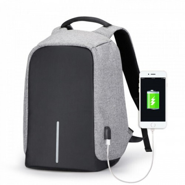 

Рюкзак АНТИвор Bobby с USB Grey