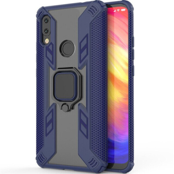 

Ударопрочный чехол Combo Ring под магнитный держатель для Xiaomi Redmi 7 Синий (is_00000030698_2)