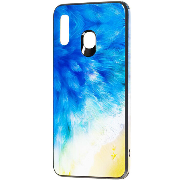 

TPU+Glass чехол Cute Print для Samsung Galaxy M30 Пляж (is_00000031642_3)