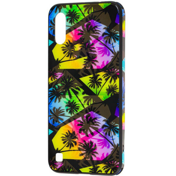 

TPU+Glass чехол Cute Print для Samsung Galaxy A10 (A105F) Пальмы (is_00000031637_3)