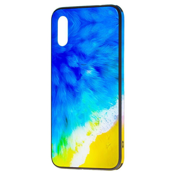 

TPU+Glass чехол Cute Print для Apple iPhone XS Max (6.5") Пляж (is_00000031636_4)