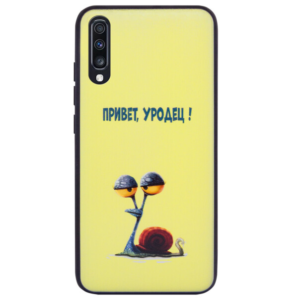 

TPU+PC чехол ForFun для Samsung Galaxy A70 (A705F) Привет уродец / Желтый (is_00000031567_9)