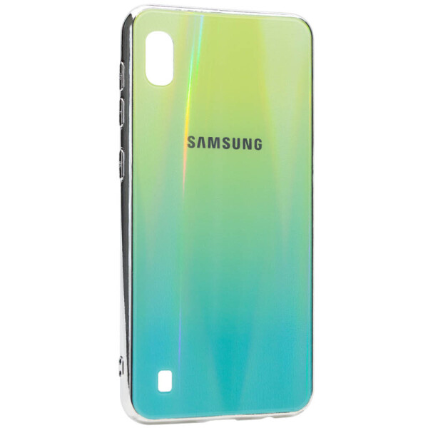 

TPU+Glass чехол Gradient Aurora с лого для Samsung Galaxy A10 (A105F) Зеленый (is_00000031551_2)