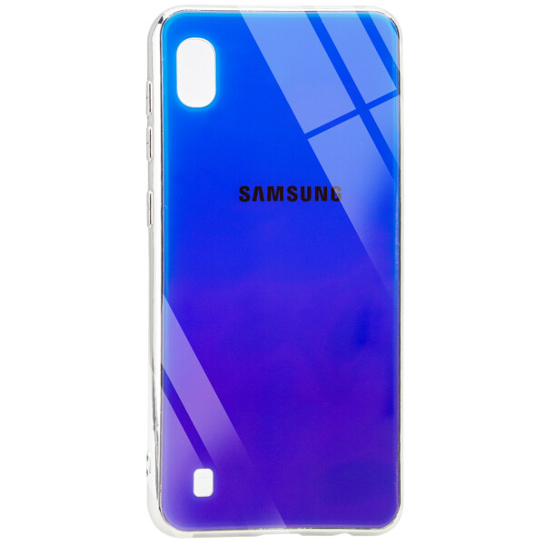 

TPU+Glass чехол Gradient Rainbow с лого для Samsung Galaxy A10 (A105F) Синий (is_00000031482_3)