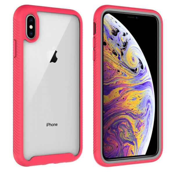 

Ударопрочный чехол Full-body Bumper Case для Apple iPhone X / XS (5.8") Розовый (is_00000031448_3)