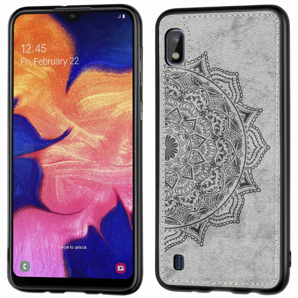 

TPU+Textile чехол Mandala с 3D тиснением для Samsung Galaxy A10 (A105F) Серый (is_00000031318_3)