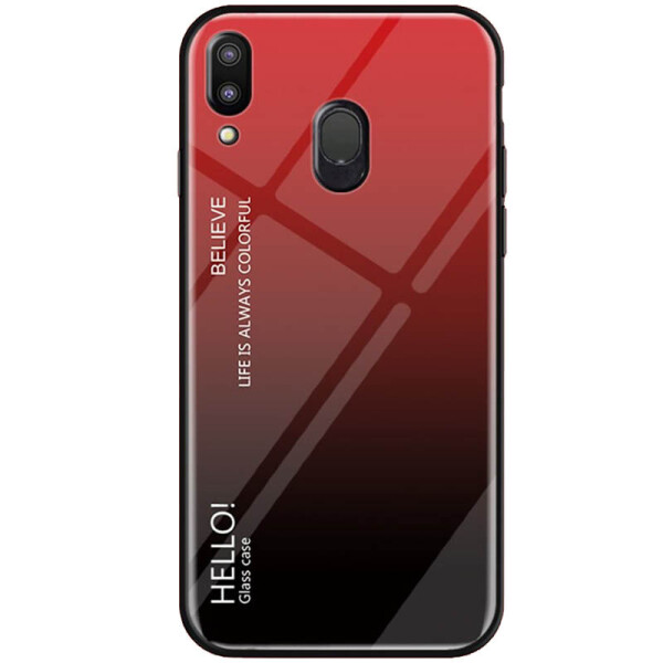 

TPU+Glass чехол Gradient HELLO для Samsung Galaxy M20 Красный (is_00000030299_1)