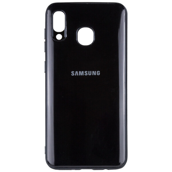 

TPU чехол GLOSSY LOGO для Samsung Galaxy A20 / A30 Черный (is_00000030633_10)