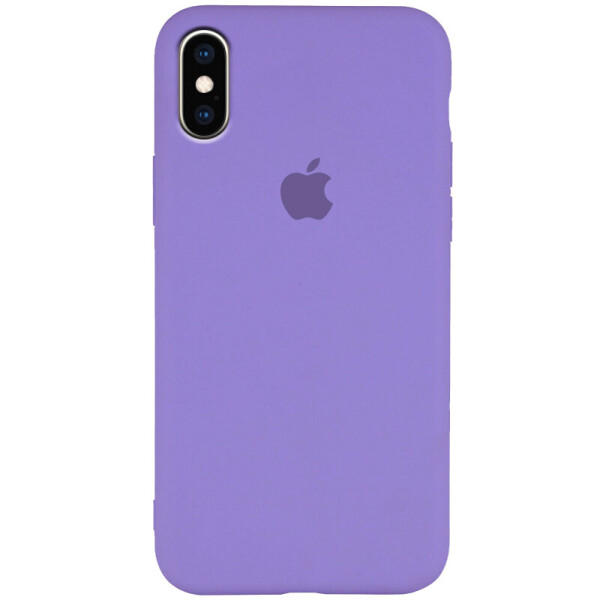 Чехол Silicone Case Slim Full Protective для Apple iPhone X / XS (5.8") Сиреневый / Dasheen (is_00000030512_23)