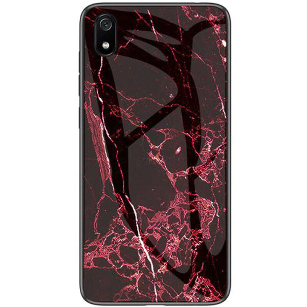 

TPU+Glass чехол Luxury Marble для Xiaomi Redmi 7A Марсала / Бордовый (is_00000030474_2)