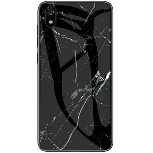 

TPU+Glass чехол Luxury Marble для Xiaomi Redmi 7A Черный (is_00000030474_4)
