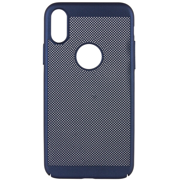 

Ультратонкий дышащий чехол Grid case для Apple iPhone XS Max (6.5") Темно-синий (is_00000030036_2)