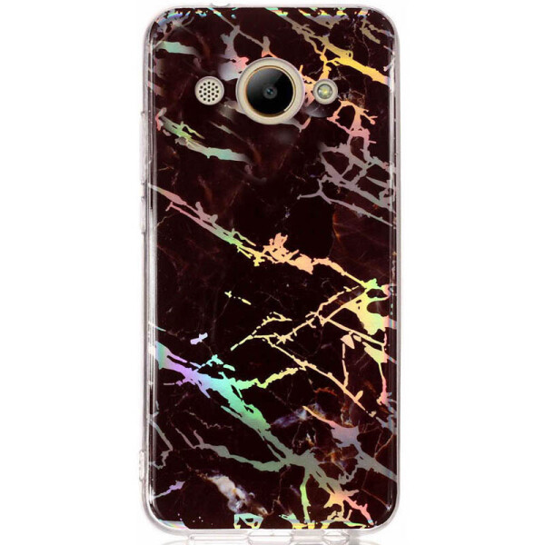 

TPU чехол Marble Series для Huawei Y3 (2017) / Y3 (2018) Черный (is_00000027501_3)