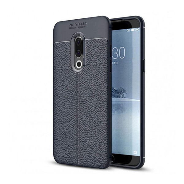

TPU чехол iPaky Litchi Series для Meizu 15 Plus Синий (is_00000026843_2)