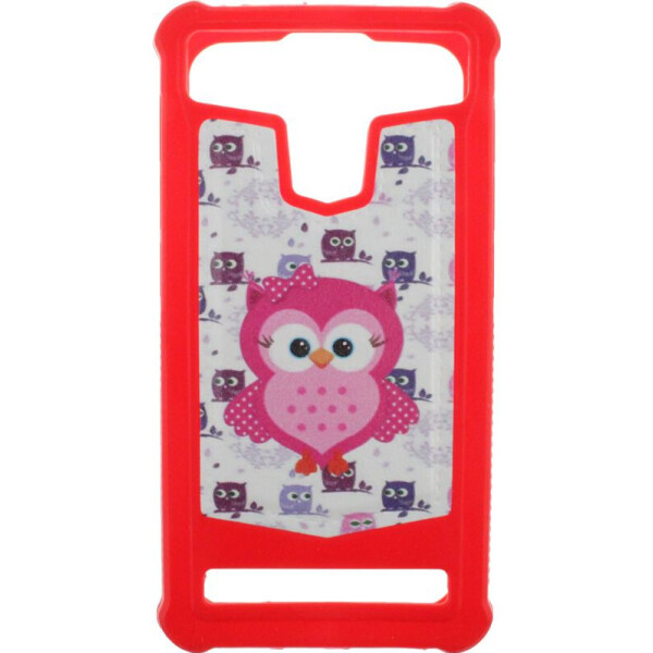 

Чехол-накладка TOTO Universal TPU case with image 5,5'' Owl Red bz_F_61621