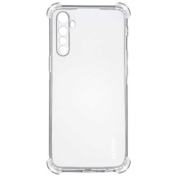 

TPU чехол GETMAN Ease logo усиленные углы для Realme 6 Pro Прозрачный / Transparent (is_00000036536_1)