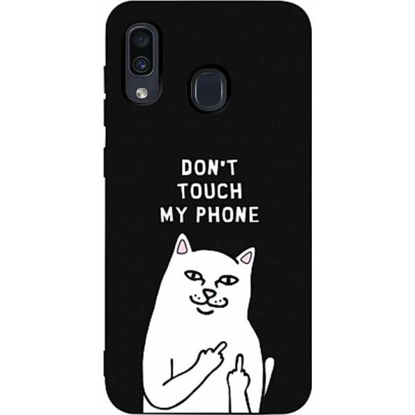 

Чехол-накладка TOTO Matt TPU 2mm Print Case Samsung Galaxy A20/A30 #58 Cat Dontouch Black (bz_F_94940)