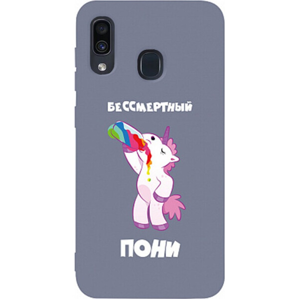 

Чехол-накладка TOTO Matt TPU 2mm Print Case Samsung Galaxy A20/A30 #20 Unicorn Drink Lavander Grey (bz_F_94957)
